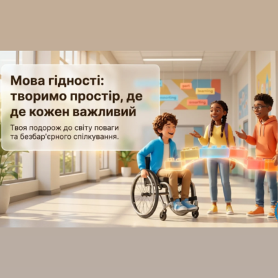 Мова гідності: творимо простір, де кожен важливий - презентація до першого уроку 2026